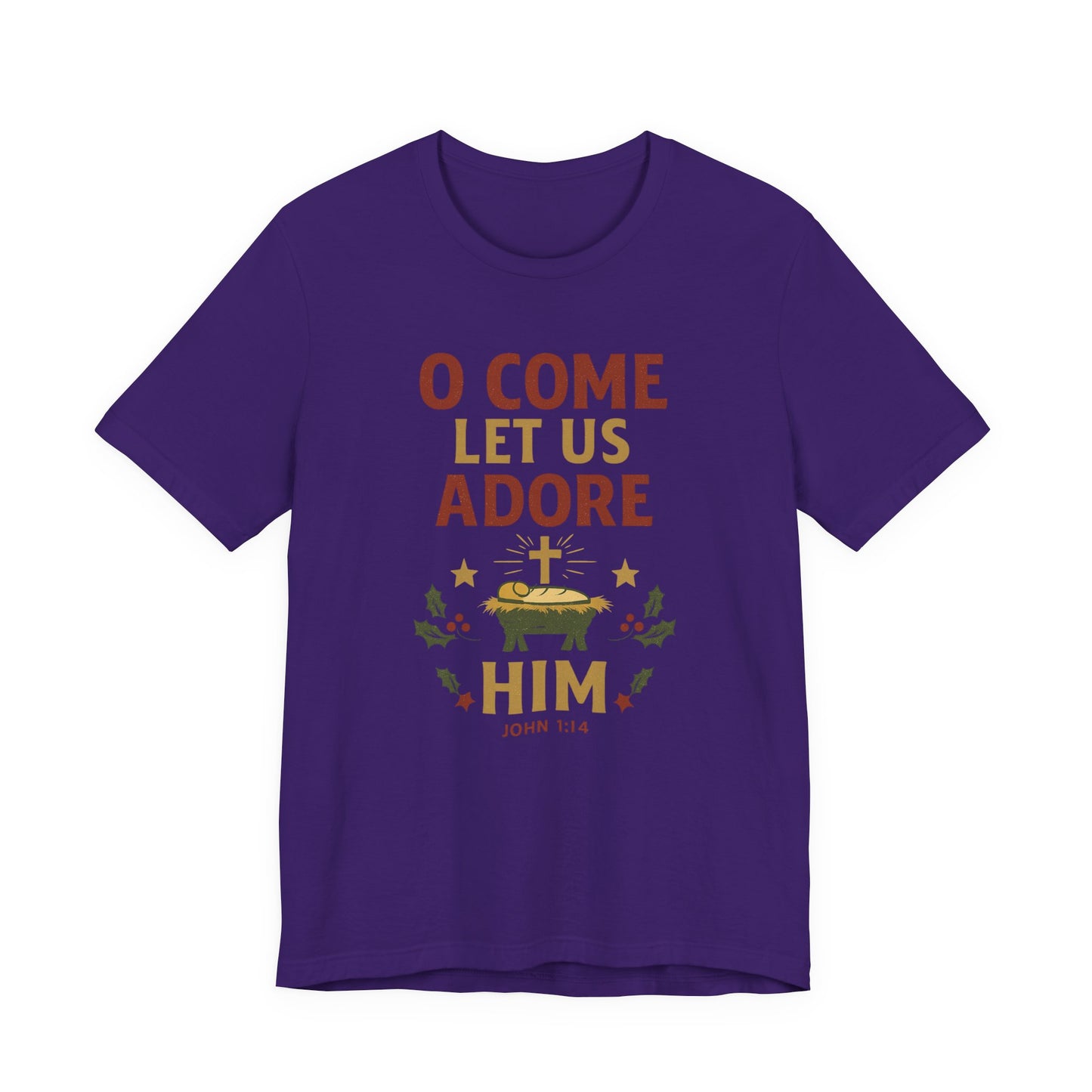 O Come Let Us Adore Him Christmas T-Shirt