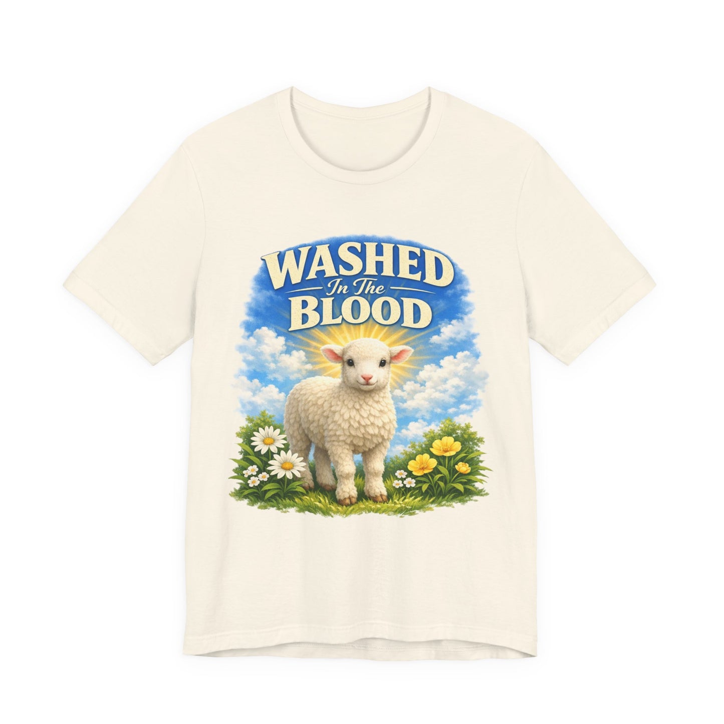 Washed in the Blood Lamb T-Shirt — Christian Easter Religious Tee