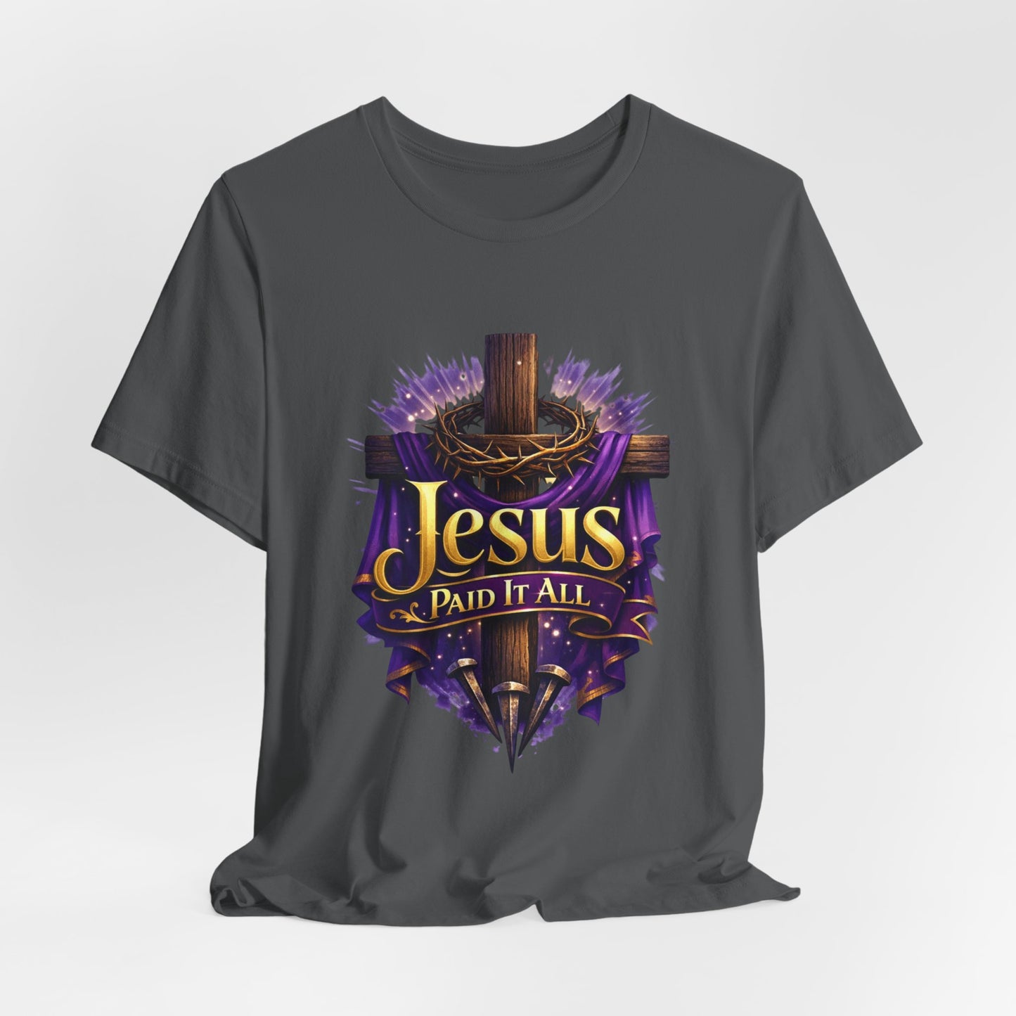 Jesus Paid It All Christian Cross Tee