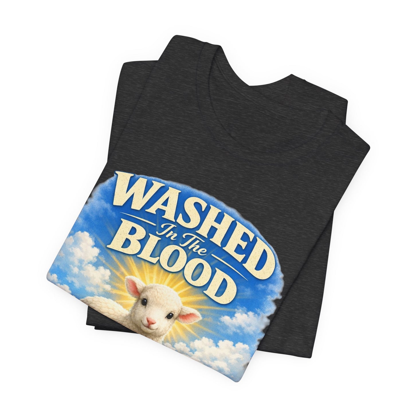 Washed in the Blood Lamb T-Shirt — Christian Easter Religious Tee