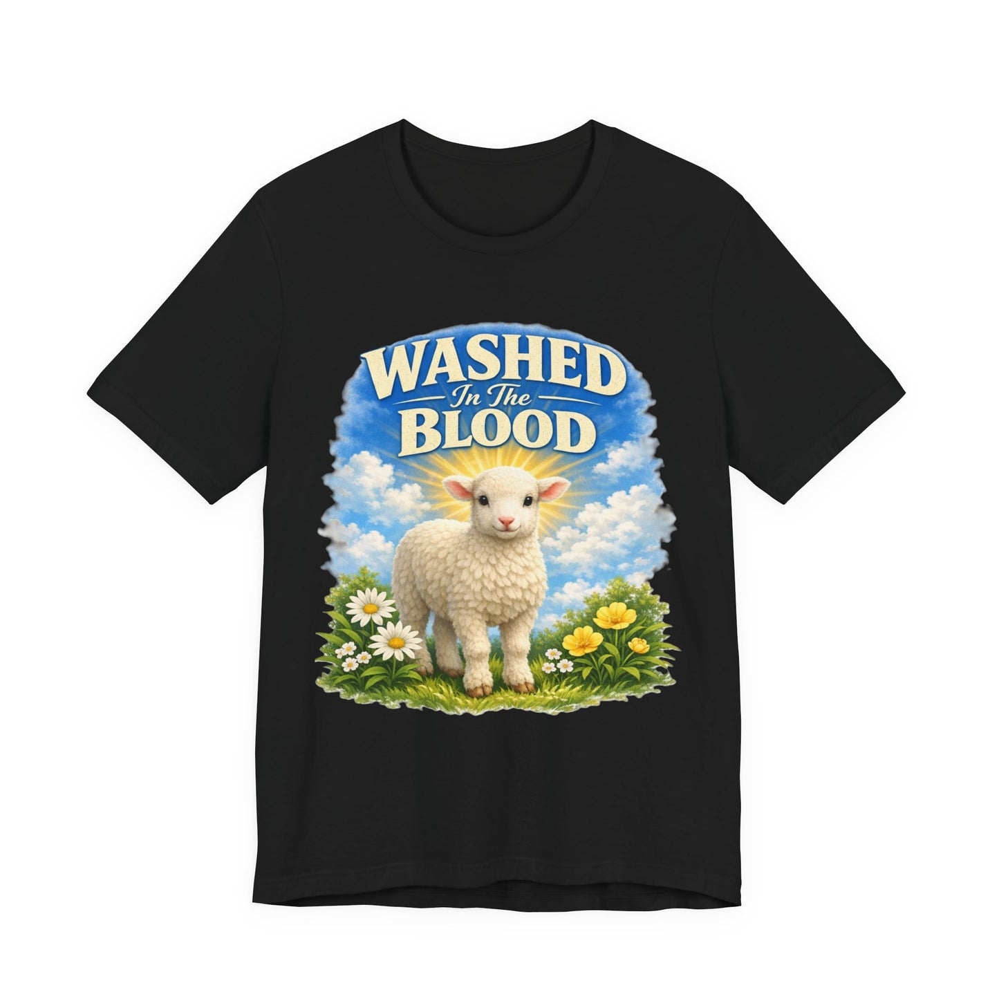 Washed in the Blood Lamb T-Shirt — Christian Easter Religious Tee
