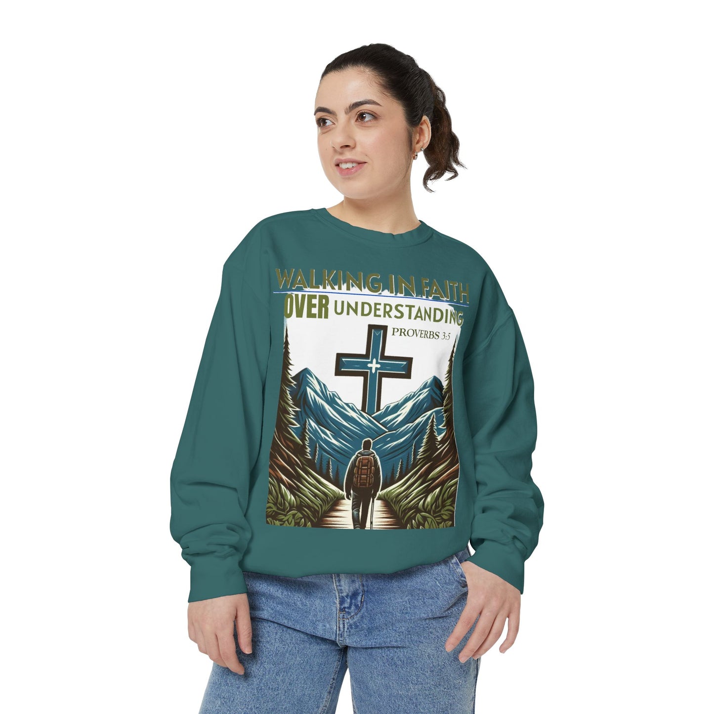 Faithful Unisex Sweatshirt - Bible Verse Proverbs 3:5