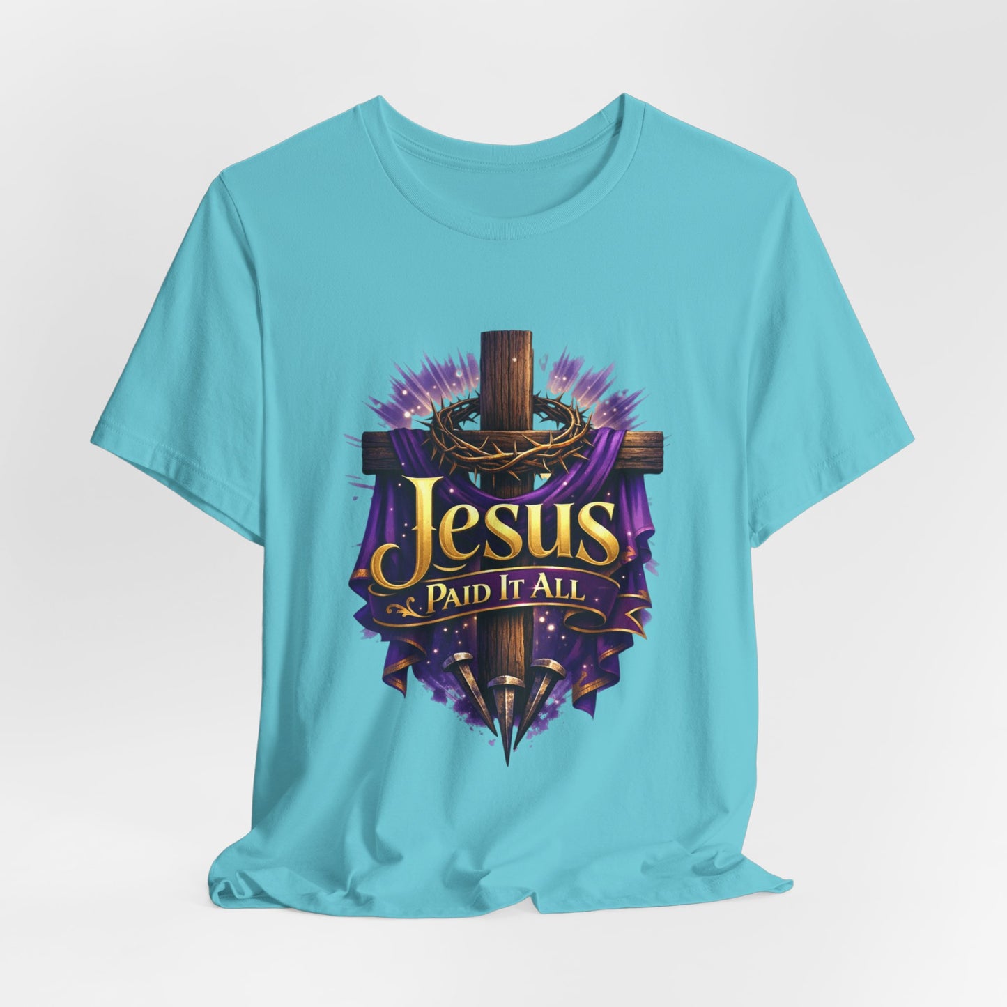 Jesus Paid It All Christian Cross Tee