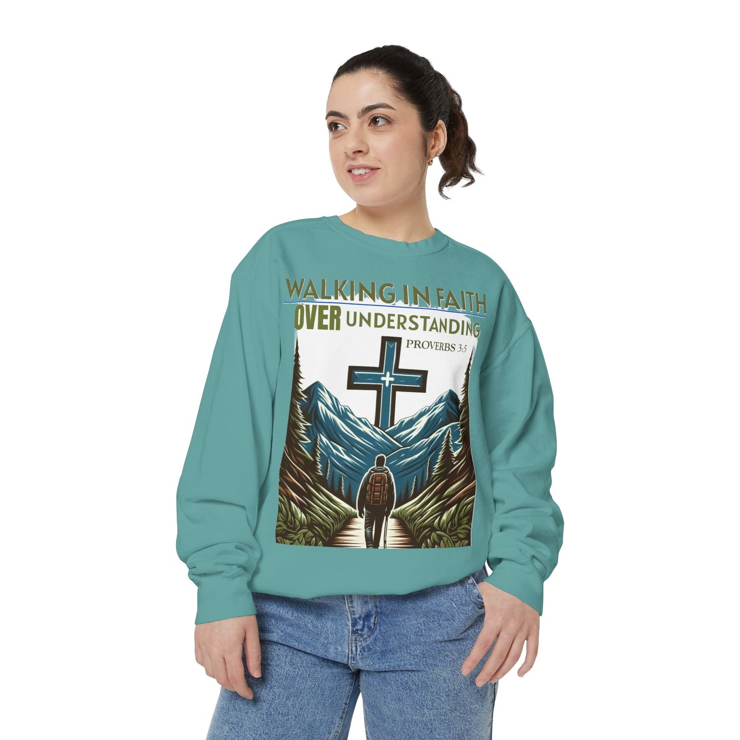 Faithful Unisex Sweatshirt - Bible Verse Proverbs 3:5