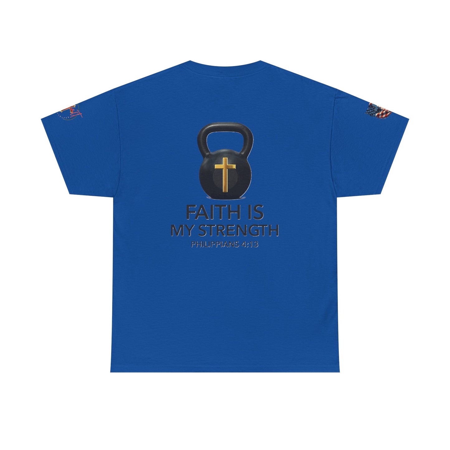 Christian Tee - Philippians 4:13 'Faith Is My Strength'