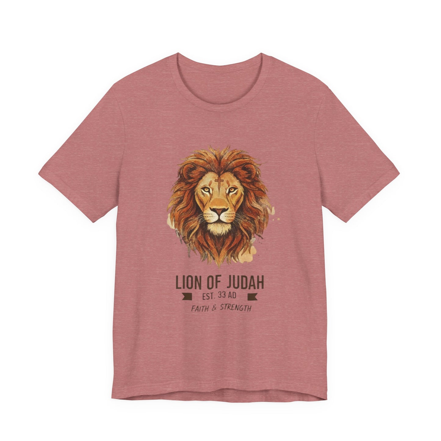 Lion of Judah T-Shirt — Faith & Strength Christian Tee