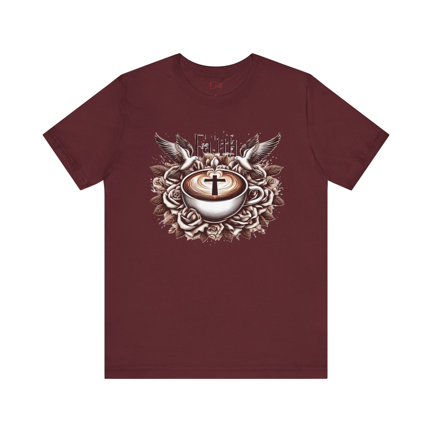 Unisex Jersey Short Sleeve Tee "Faith and Coffee"