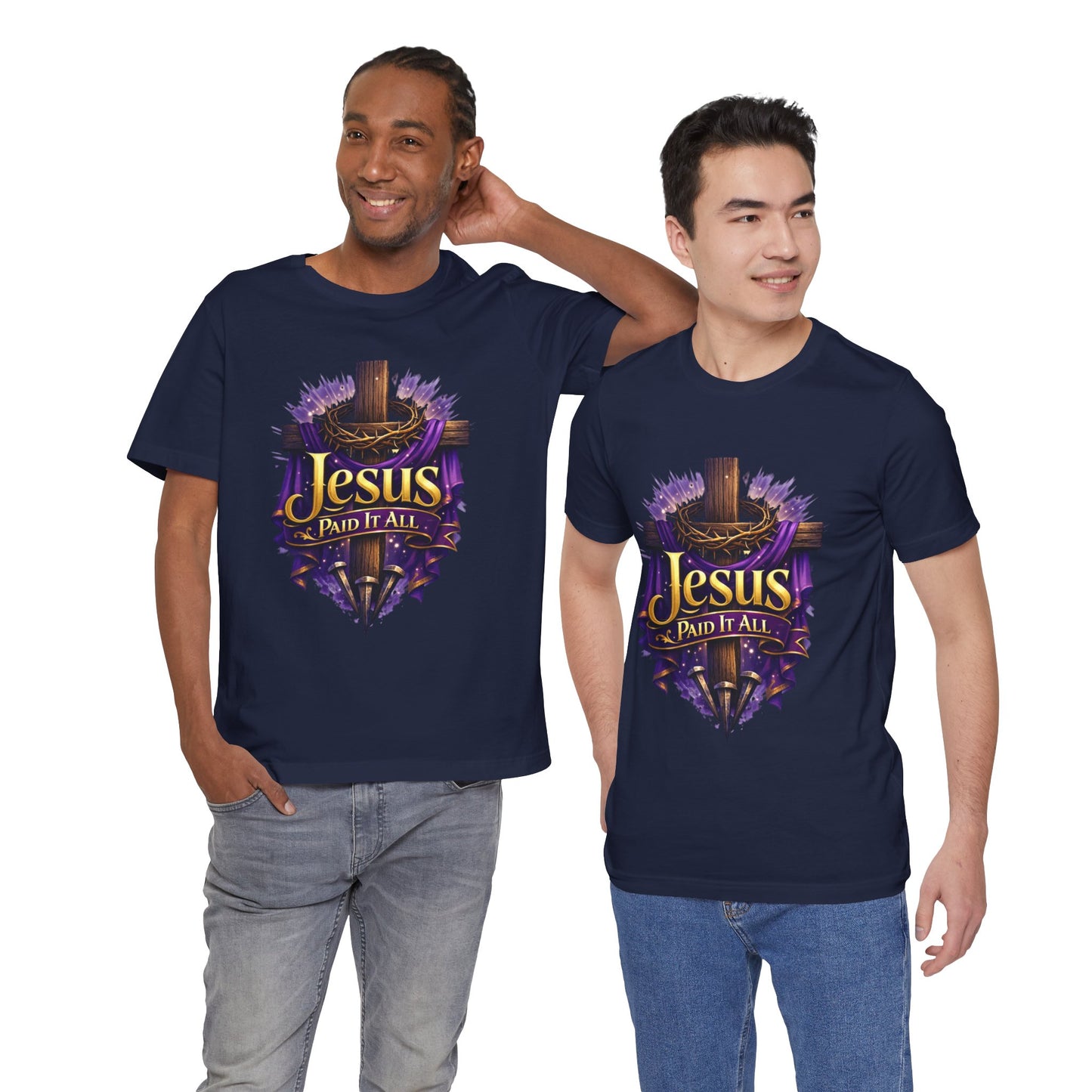 Jesus Paid It All Christian Cross Tee