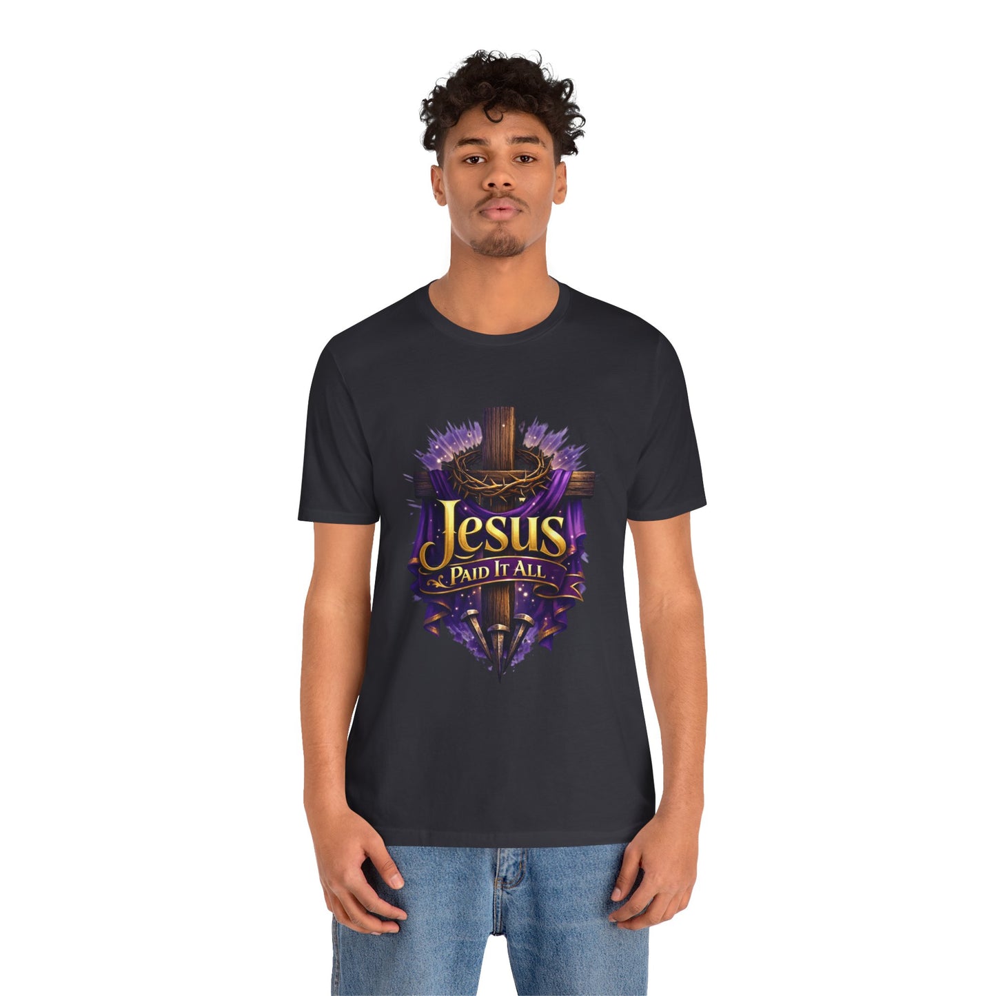 Jesus Paid It All Christian Cross Tee