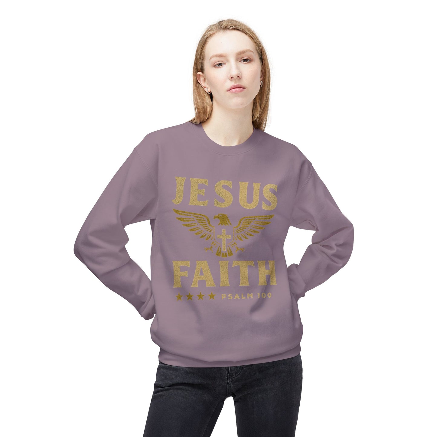 Christian Military Unisex Sweatshirt - Jesus/Faith Design