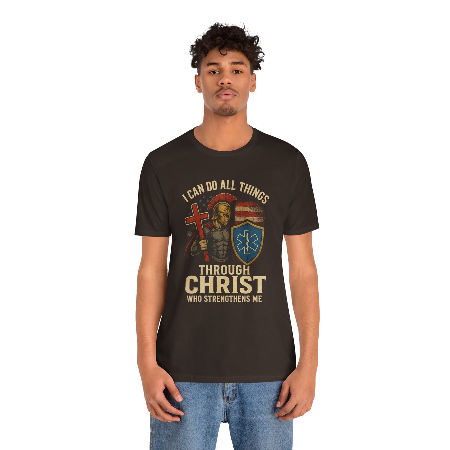 Medical Personnel Tee — "I Can Do All Things Through Christ"