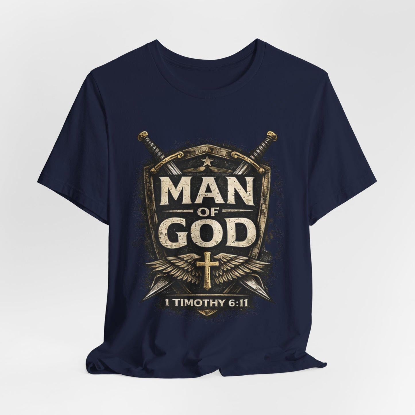 Man of God Tee — 1 Timothy 6:11 Christian Faith T-Shirt
