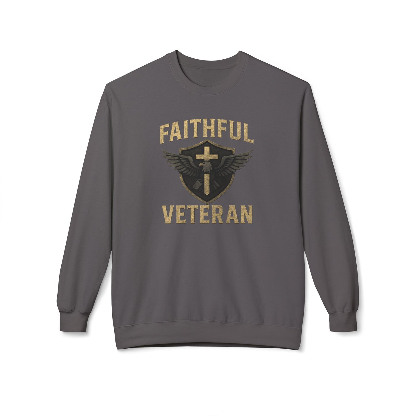 Crewneck Sweatshirt Faithful Veteran Design
