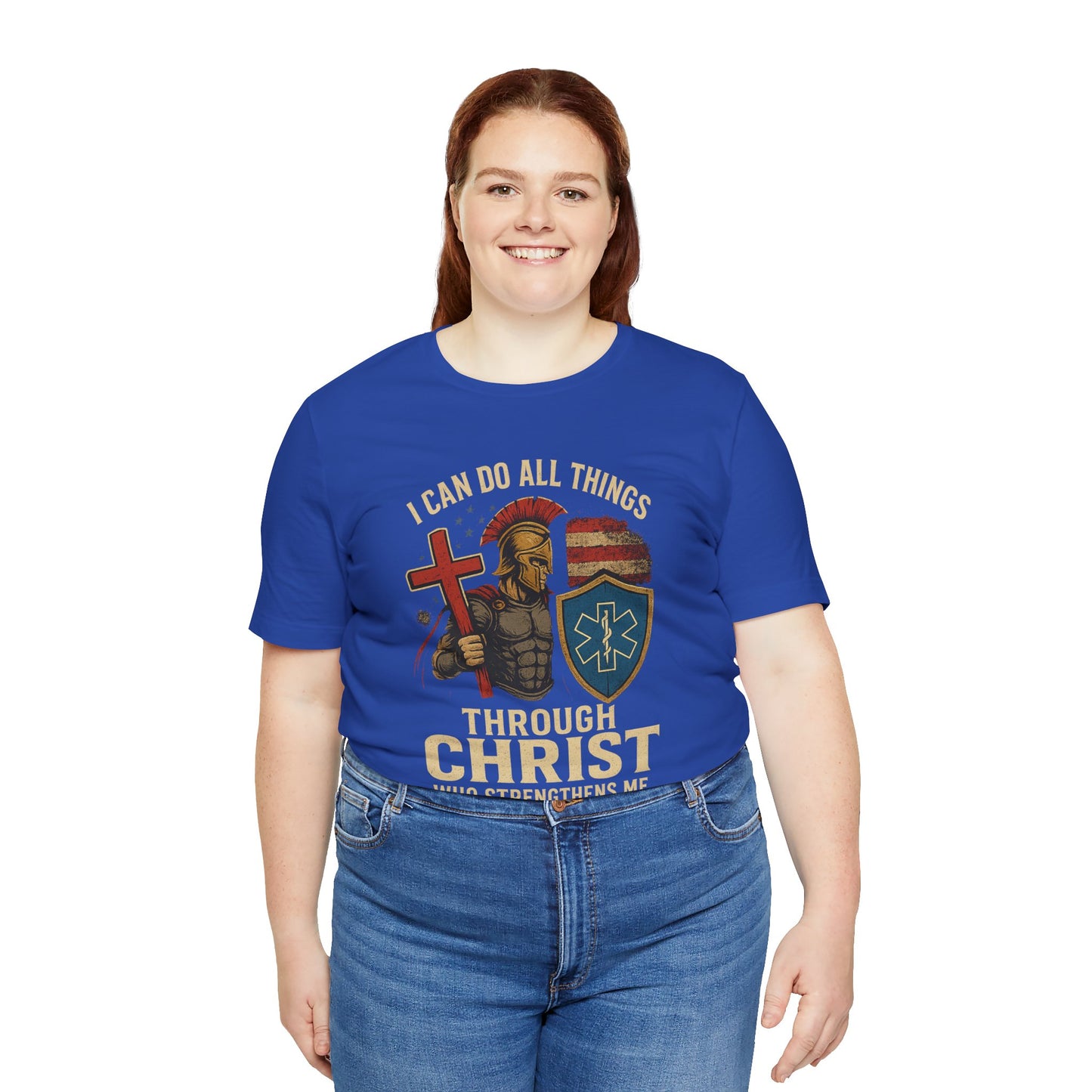Medical Personnel Tee — "I Can Do All Things Through Christ"