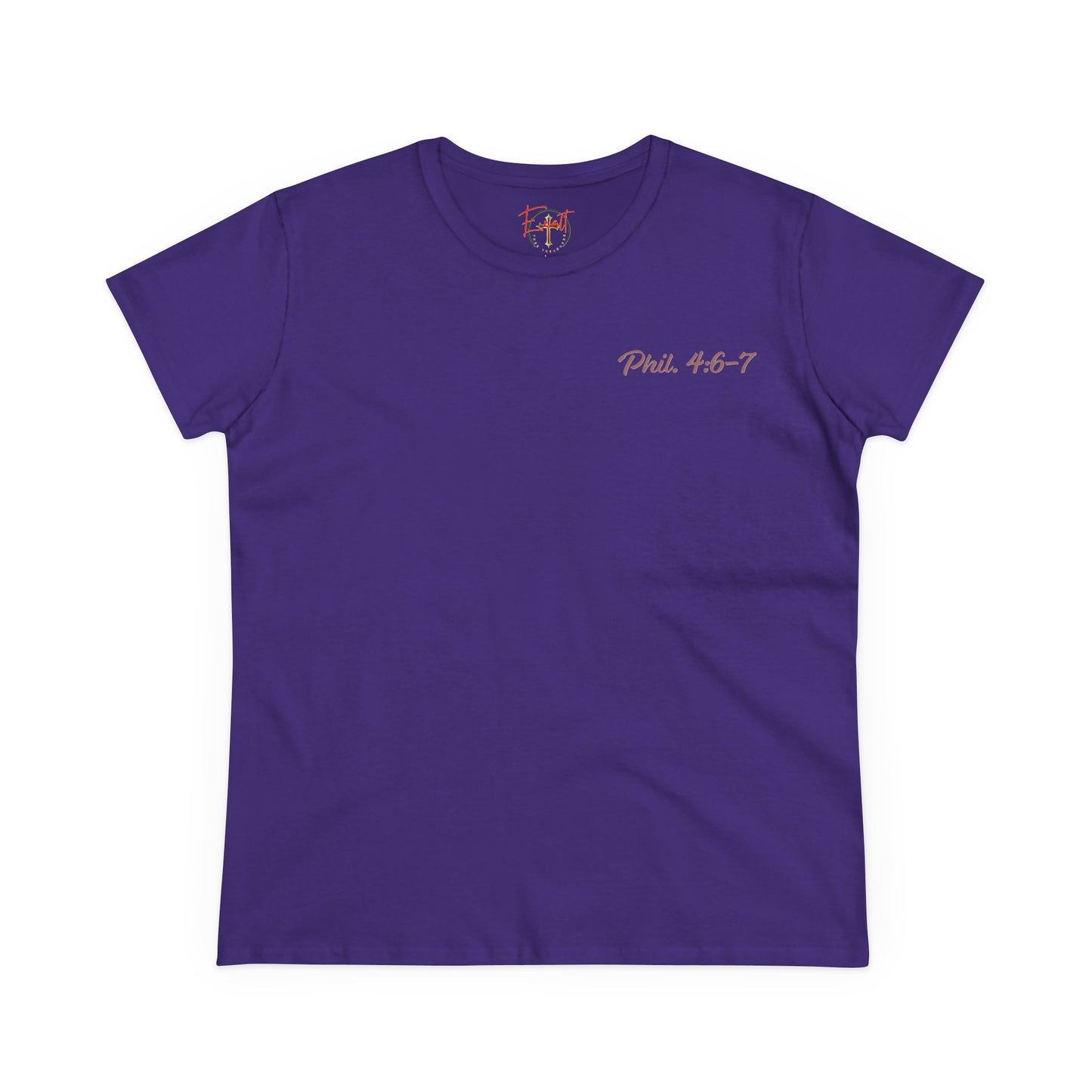 Women's Tee with Heart and Praying Hands Design