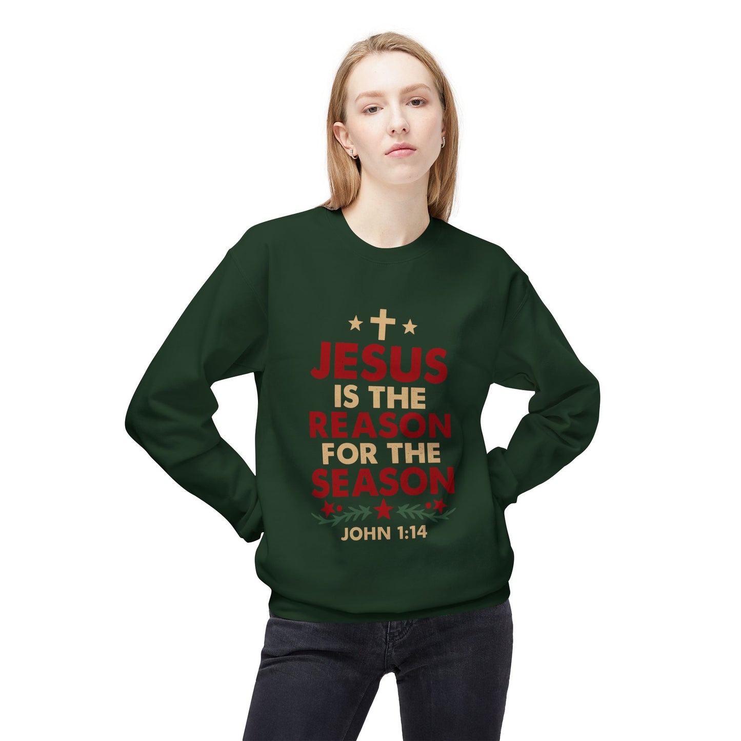Jesus Is the Reason for the Season Crewneck Sweatshirt