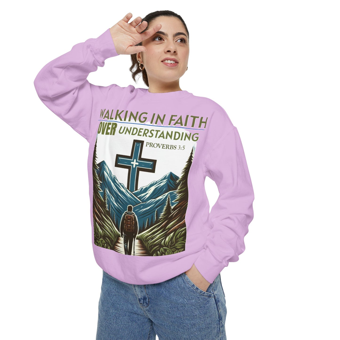 Faithful Unisex Sweatshirt - Bible Verse Proverbs 3:5
