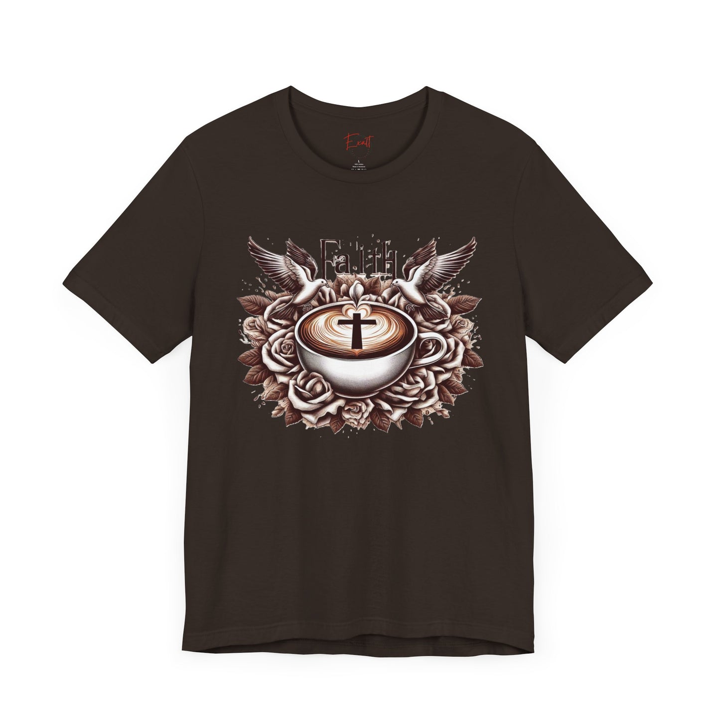 Unisex Jersey Short Sleeve Tee "Faith and Coffee"