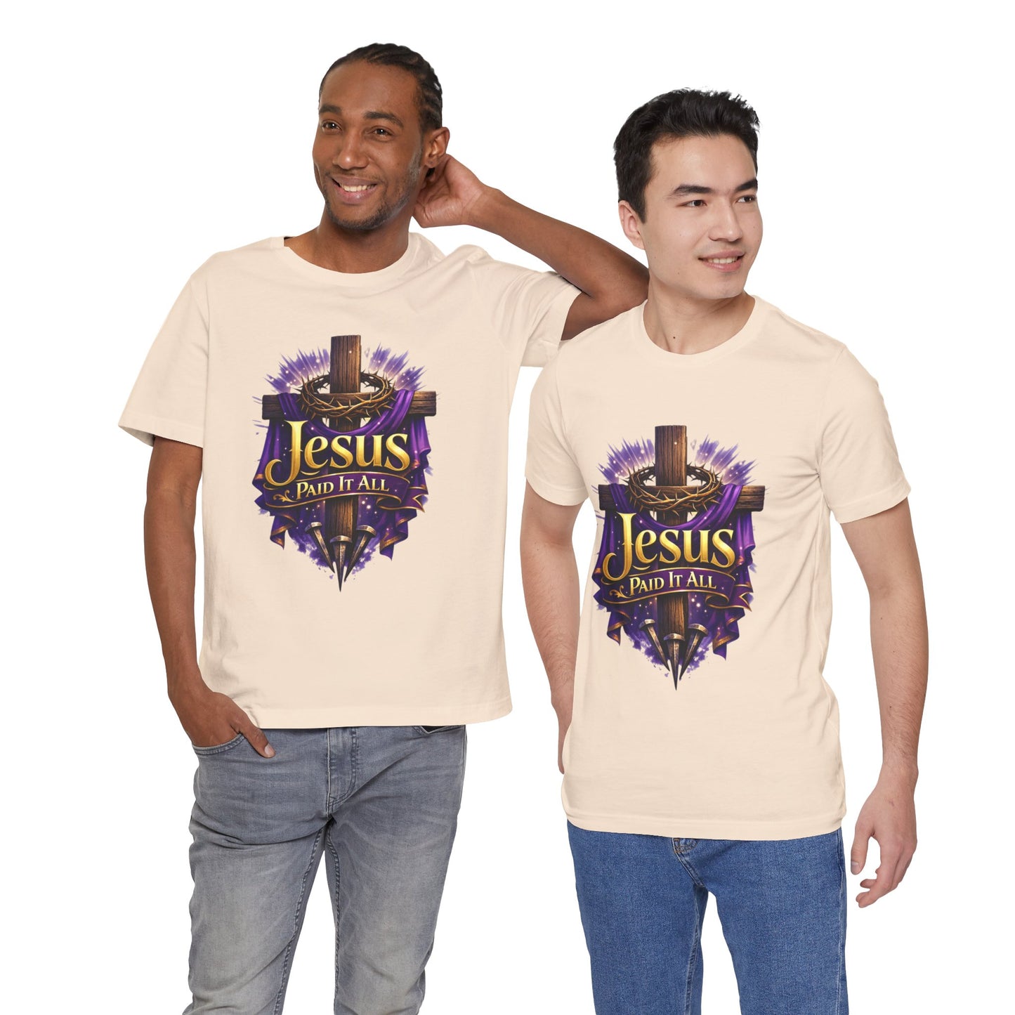 Jesus Paid It All Christian Cross Tee