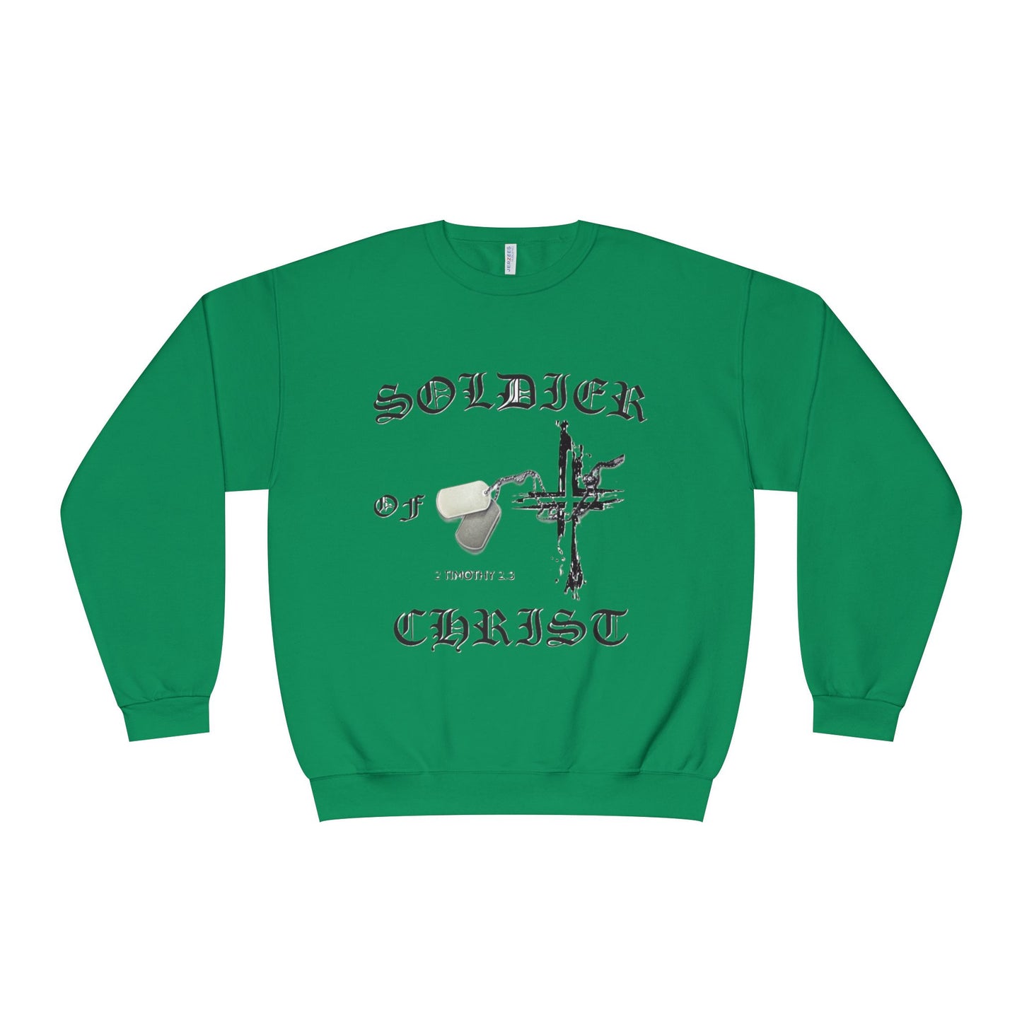 Christian Military Sweatshirt: Soldier of Christ Unisex NuBlend® Crewneck