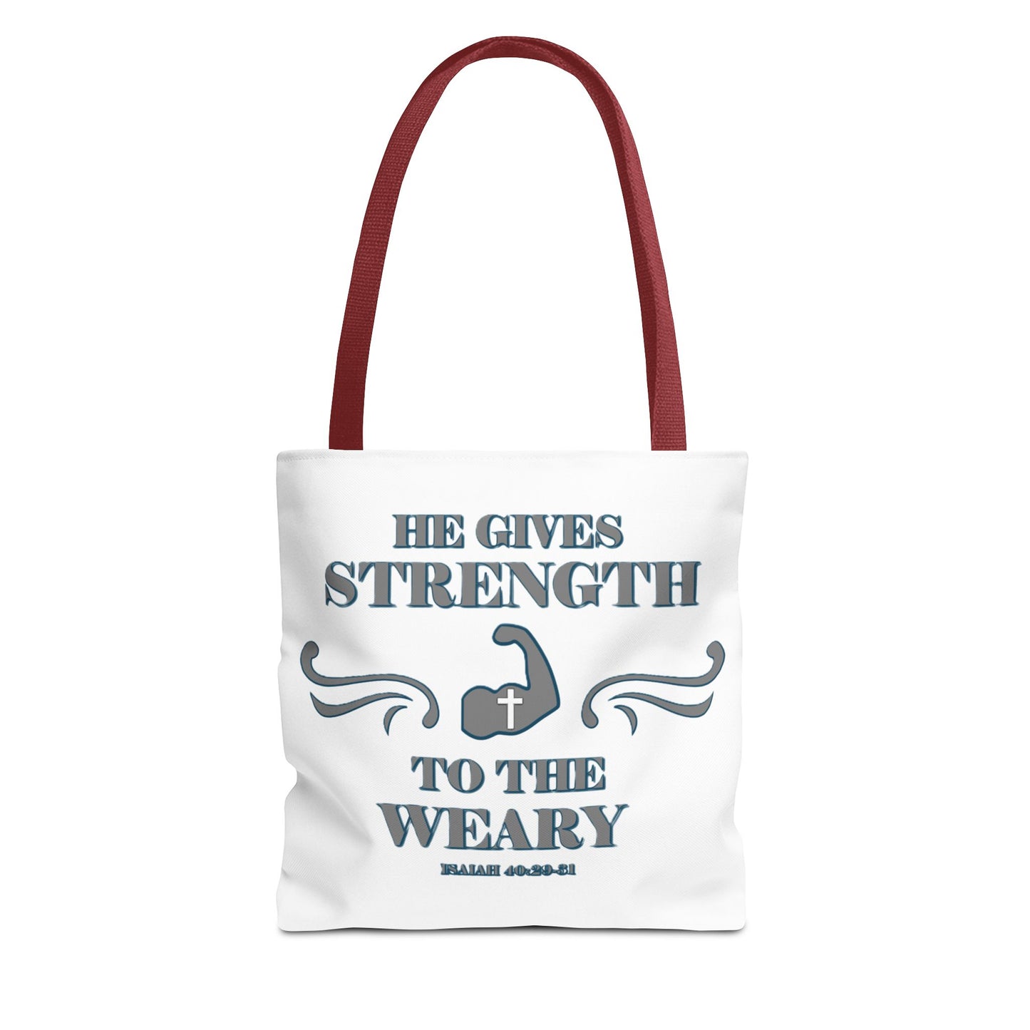 Tote Bag with Bible Verse Isaiah 40:29-31