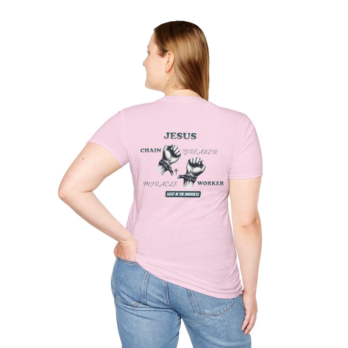 Christian Unisex Tee - Jesus Chain Breaker Design