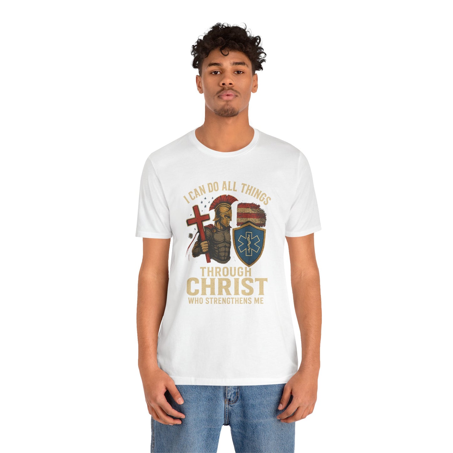 Medical Personnel Tee — "I Can Do All Things Through Christ"
