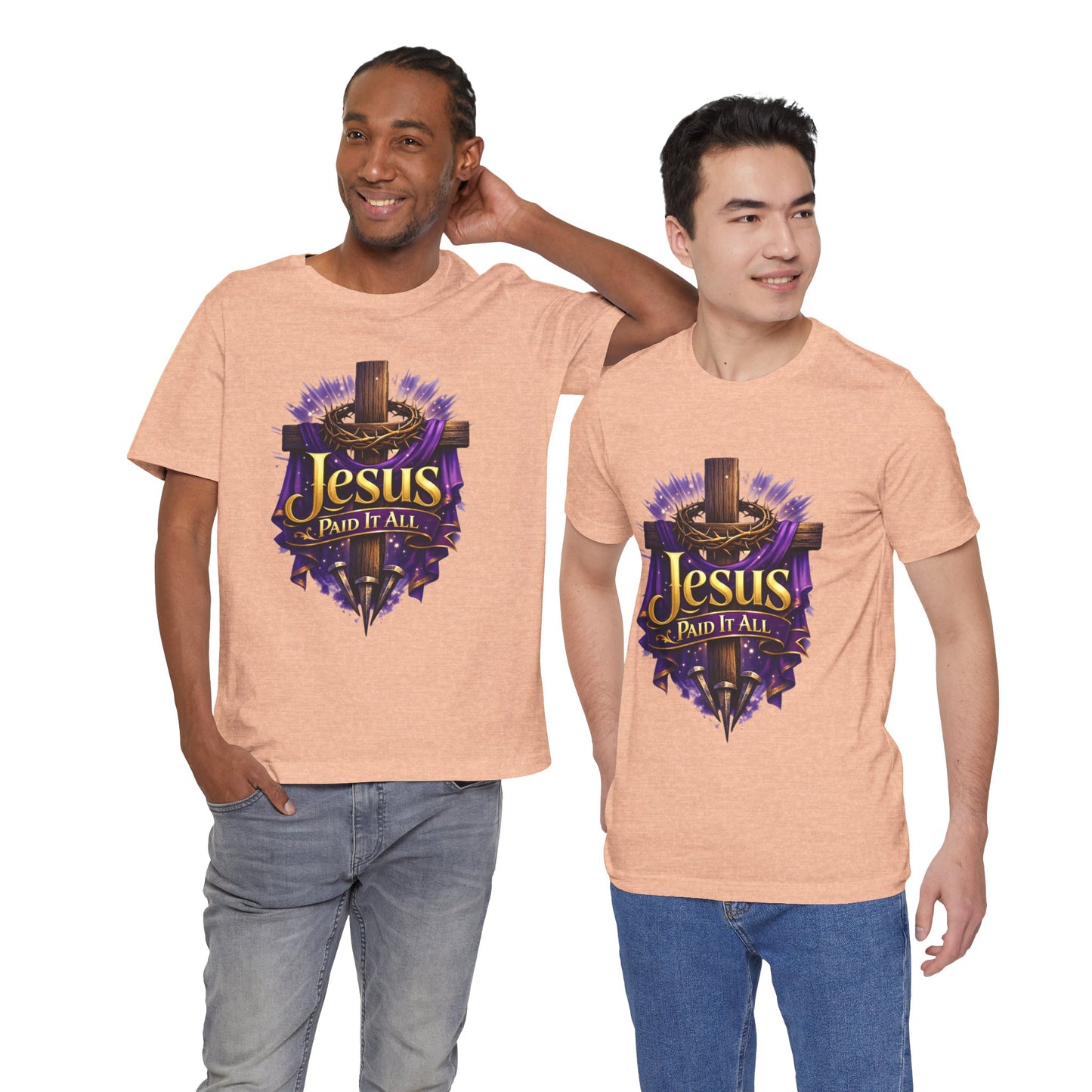 Jesus Paid It All Christian Cross Tee
