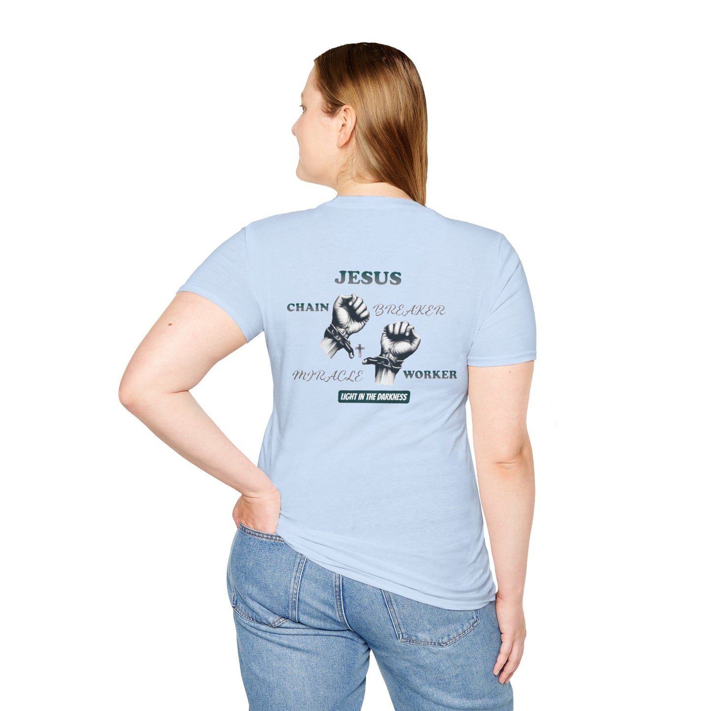 Christian Unisex Tee - Jesus Chain Breaker Design