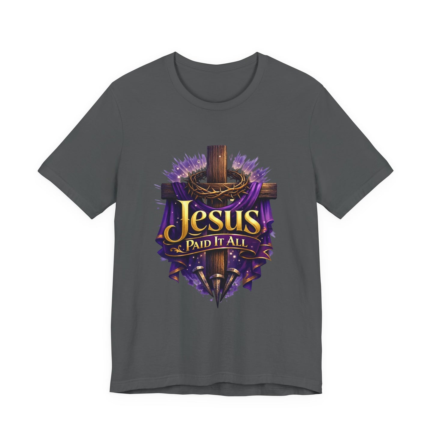 Jesus Paid It All Christian Cross Tee