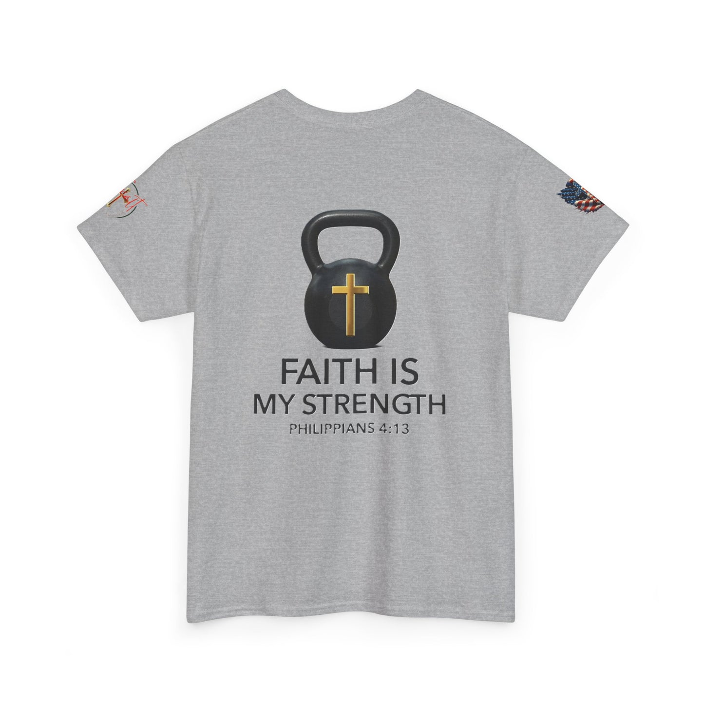 Christian Tee - Philippians 4:13 'Faith Is My Strength' (Copy)