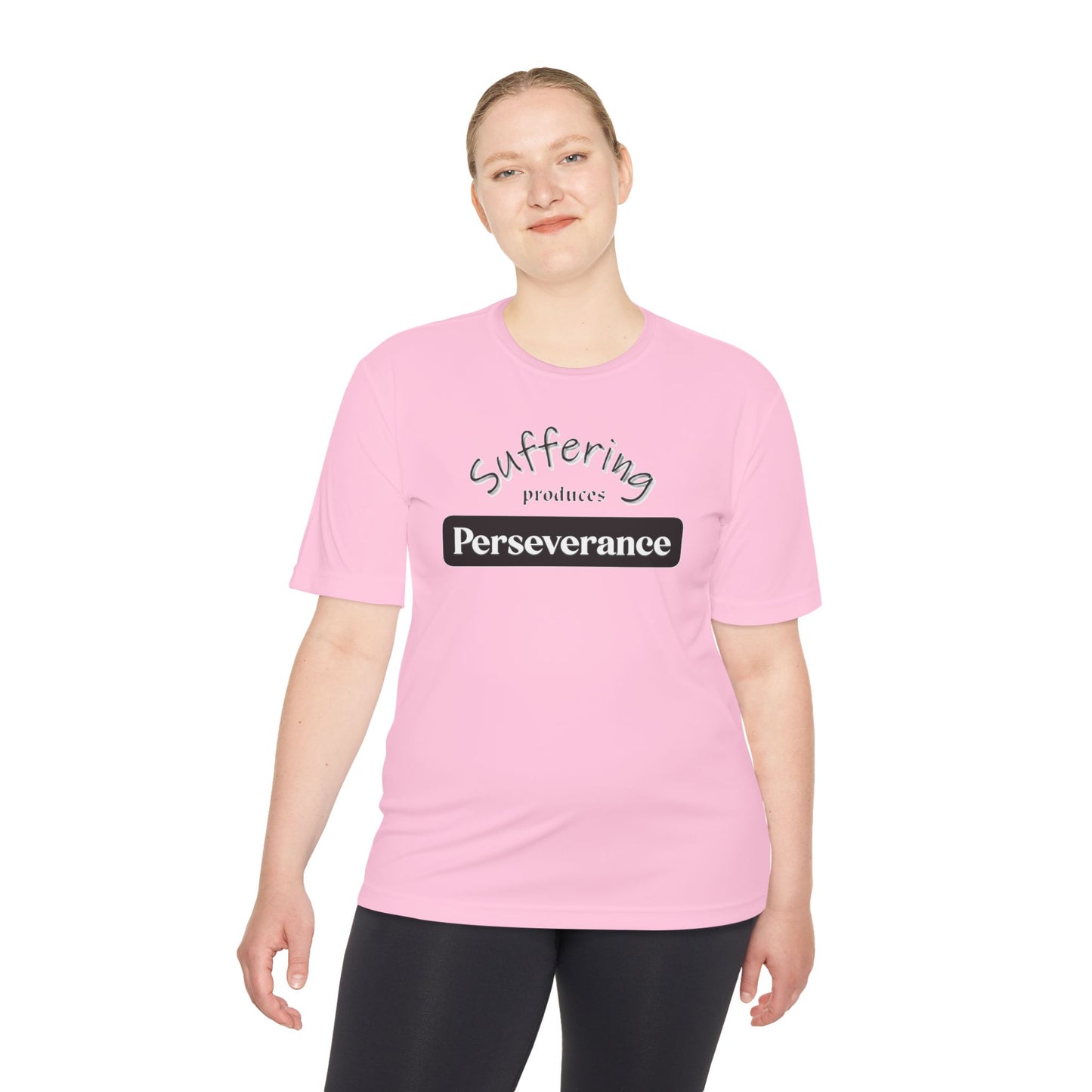 Unisex Moisture "Suffering Produces Perseverance" Wicking Tee