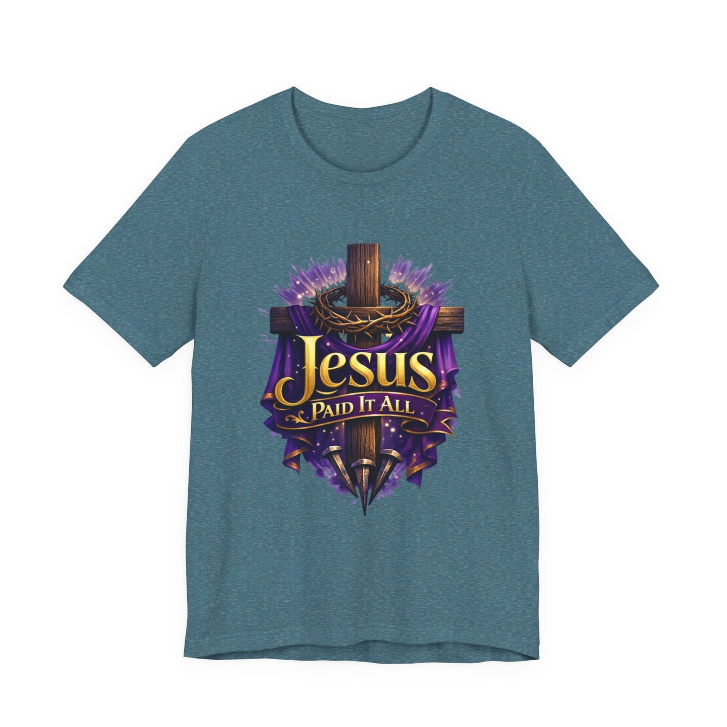 Jesus Paid It All Christian Cross Tee