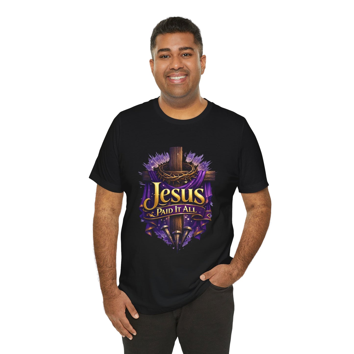Jesus Paid It All Christian Cross Tee