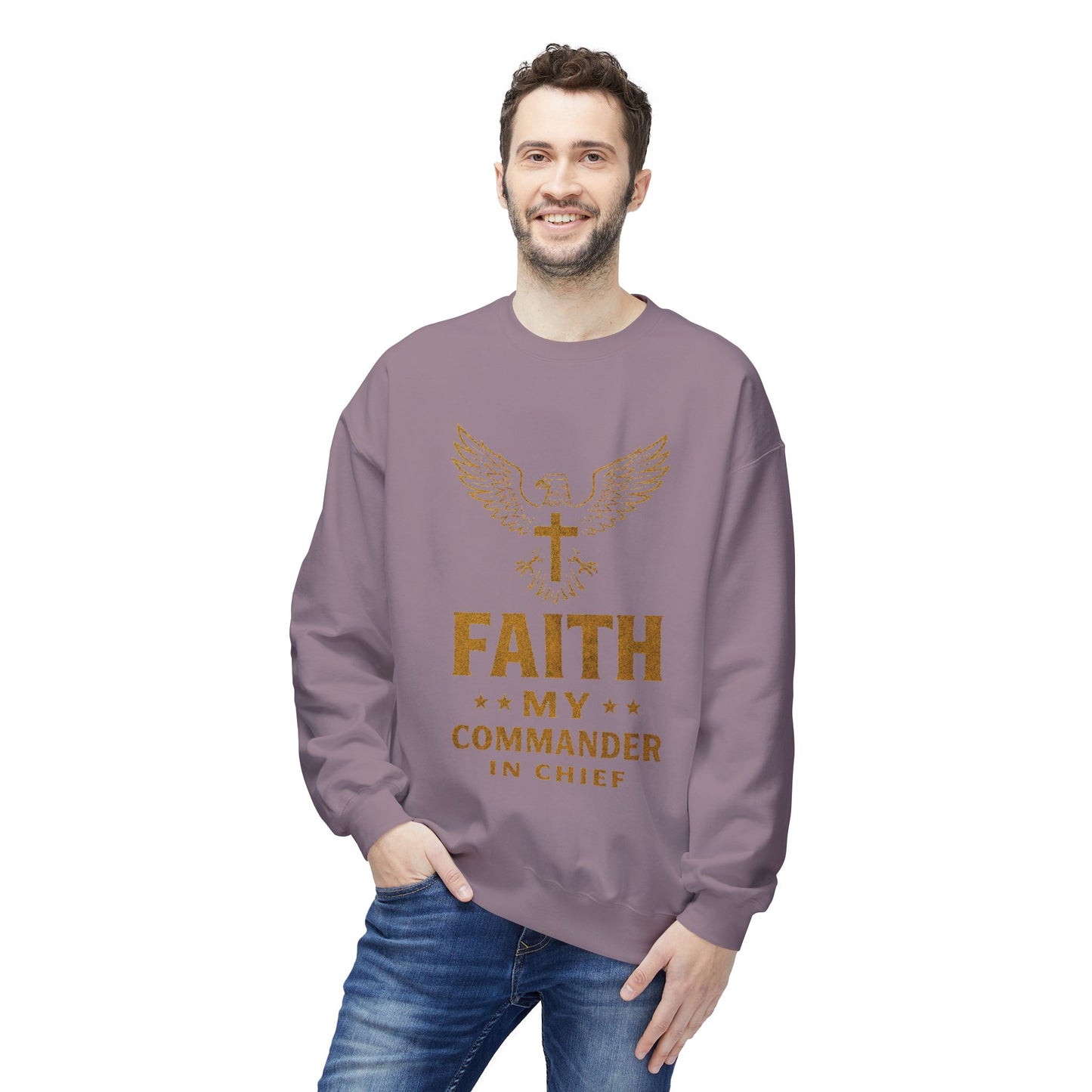 Sweatshirt - Military Christians: 'Faith is my Commander in Chief'