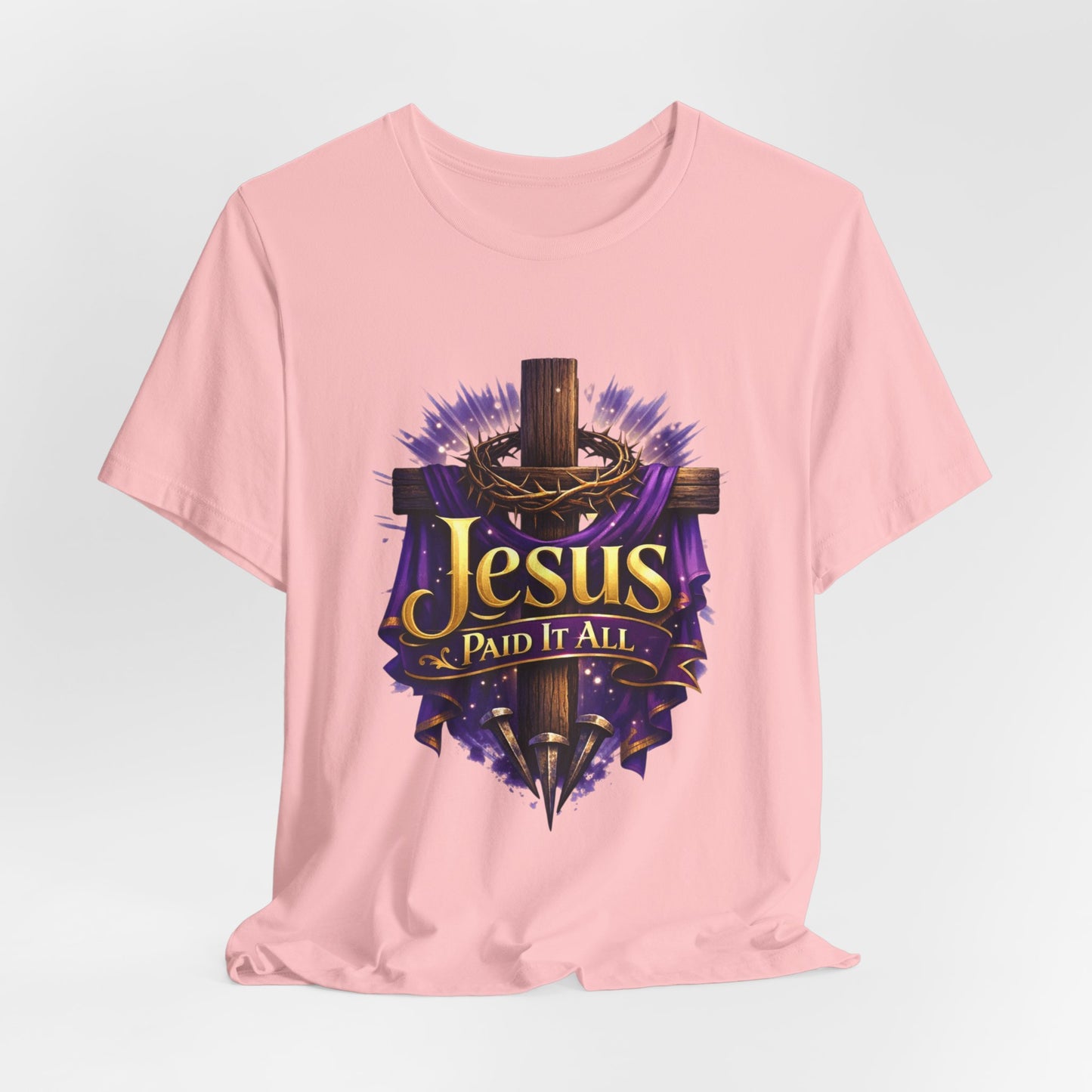 Jesus Paid It All Christian Cross Tee