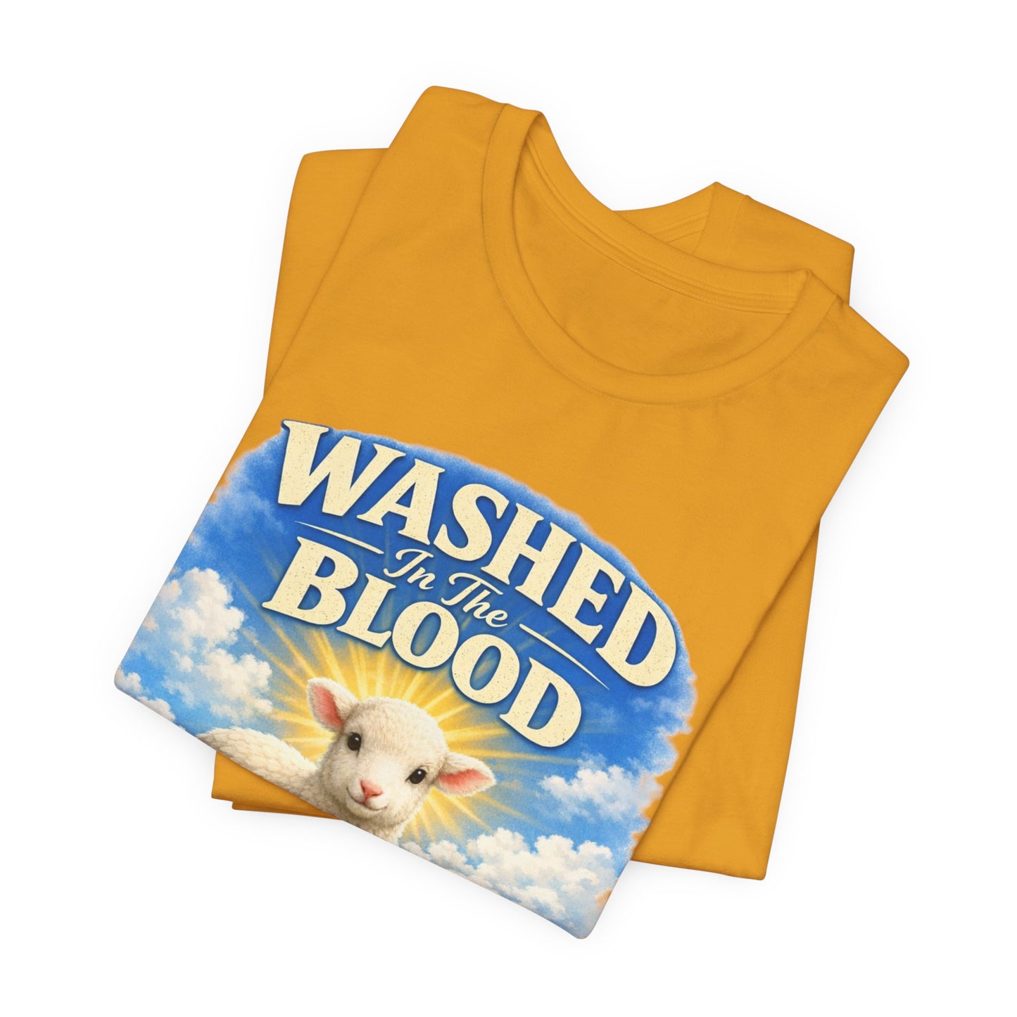 Washed in the Blood Lamb T-Shirt — Christian Easter Religious Tee