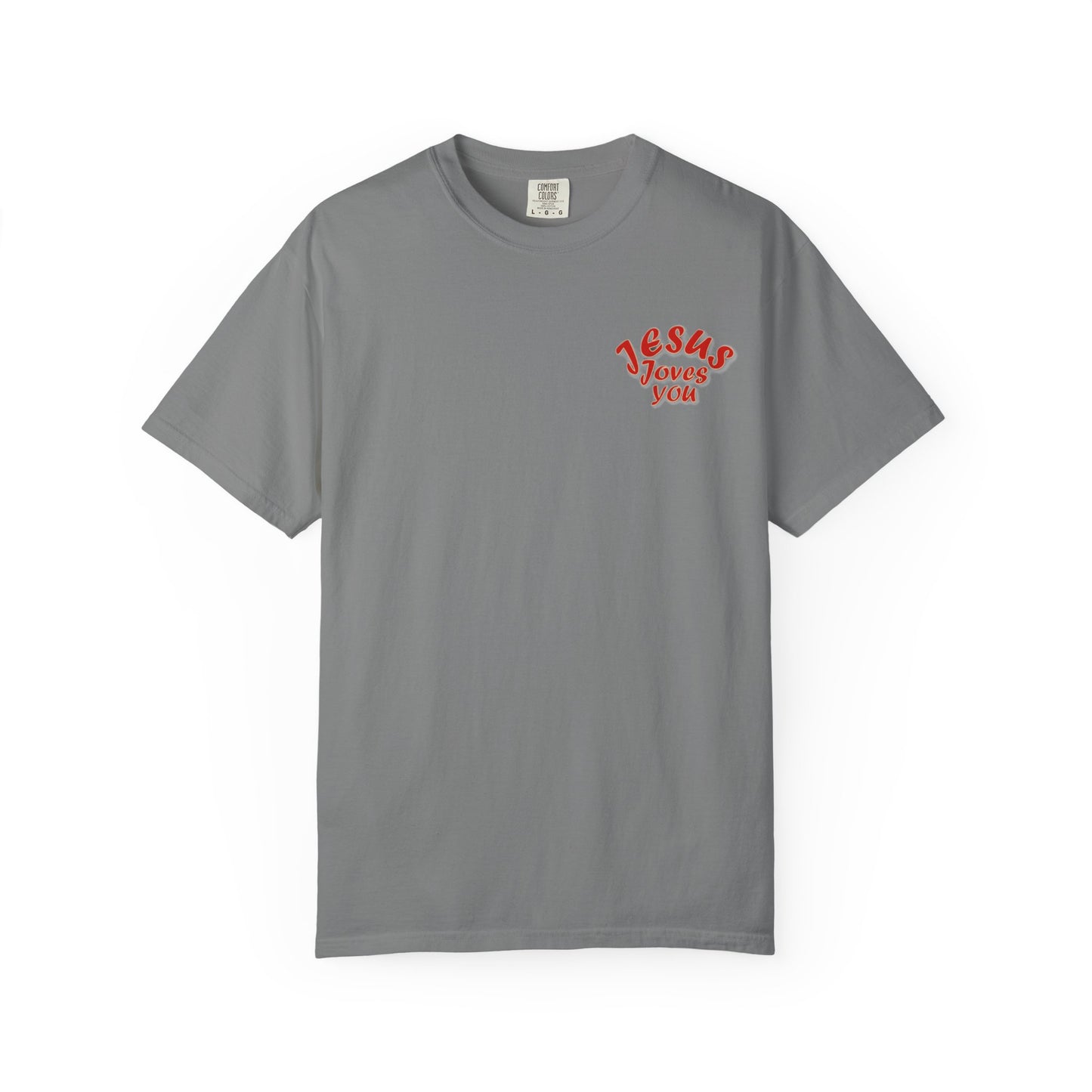 Christian Cross Heart Unisex T-shirt - Jesus Loves You Design