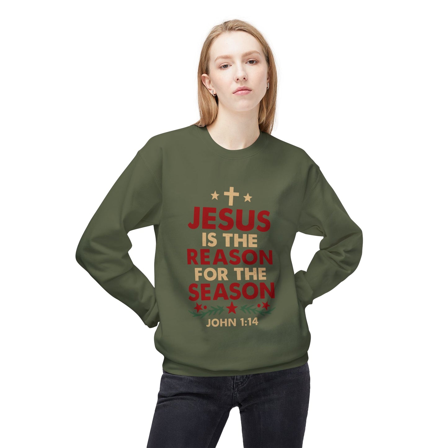 Jesus Is the Reason for the Season Crewneck Sweatshirt