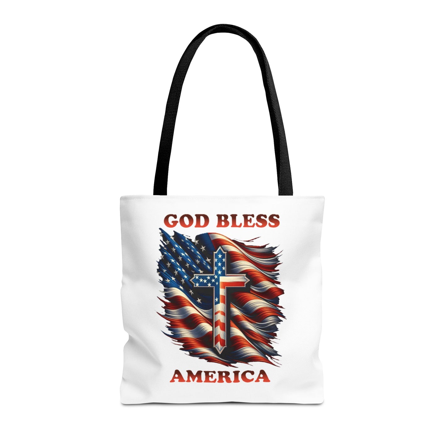 Tote Bag (AOP) "GOD BLESS AMERICA"