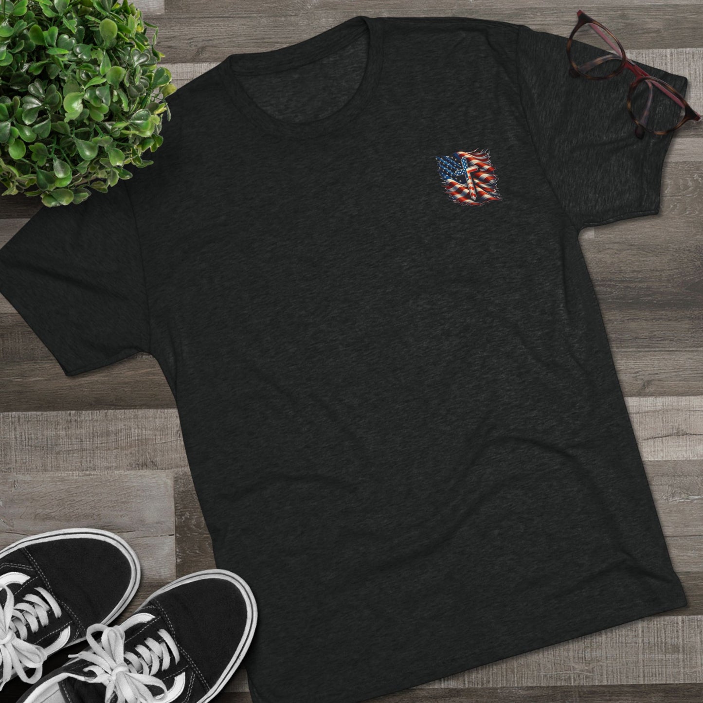 Copy of Unisex Tri-Blend Crew Tee "GOD BLESS AMERICA"