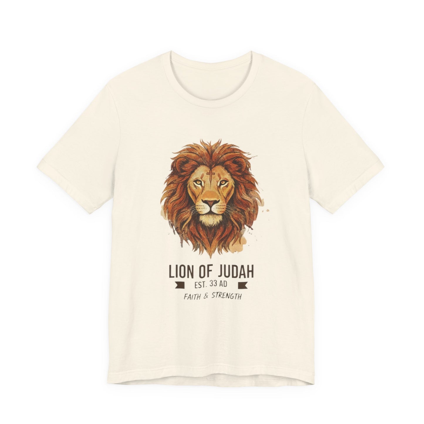 Lion of Judah T-Shirt — Faith & Strength Christian Tee