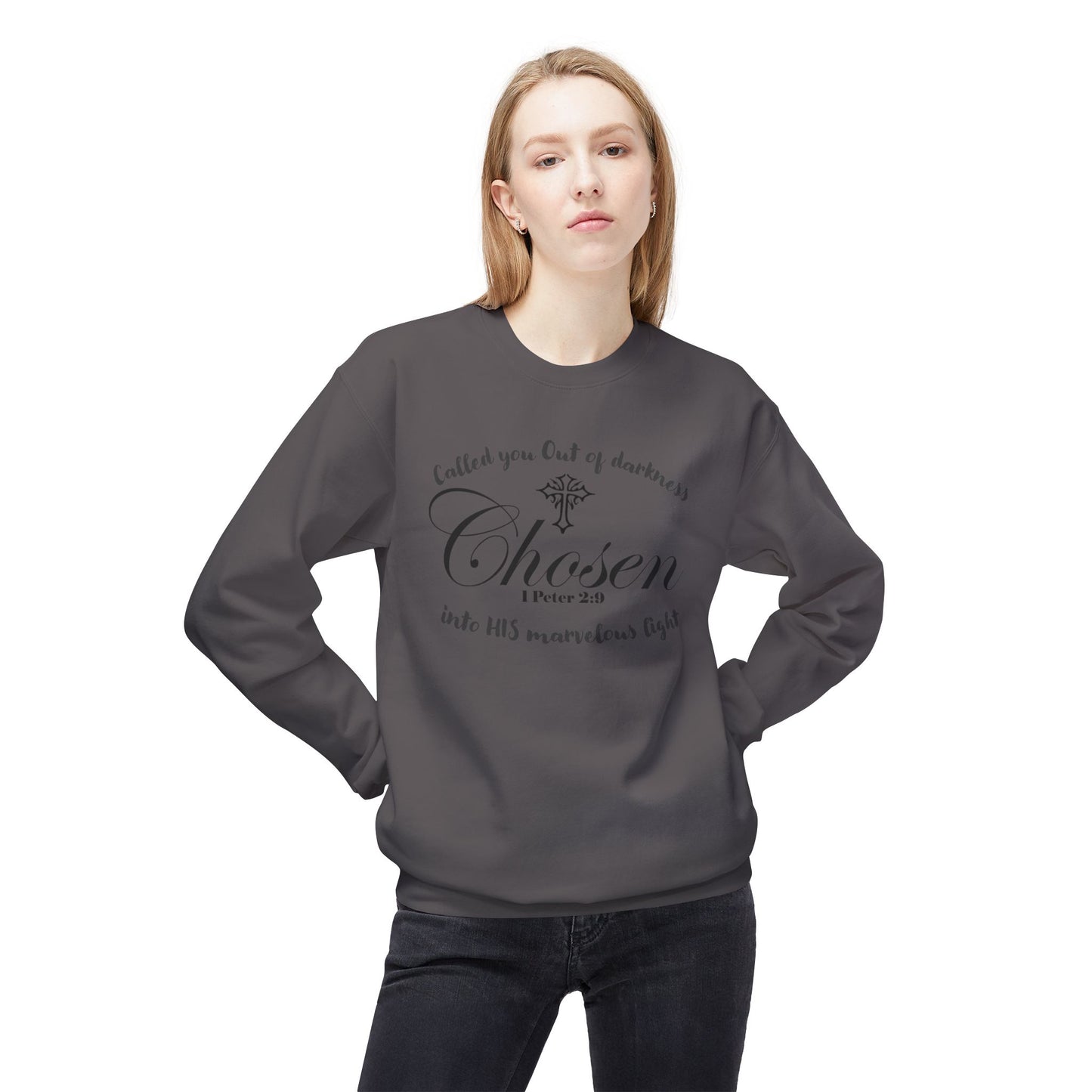 Christian Sweatshirt 1 Peter 2:9 Verse