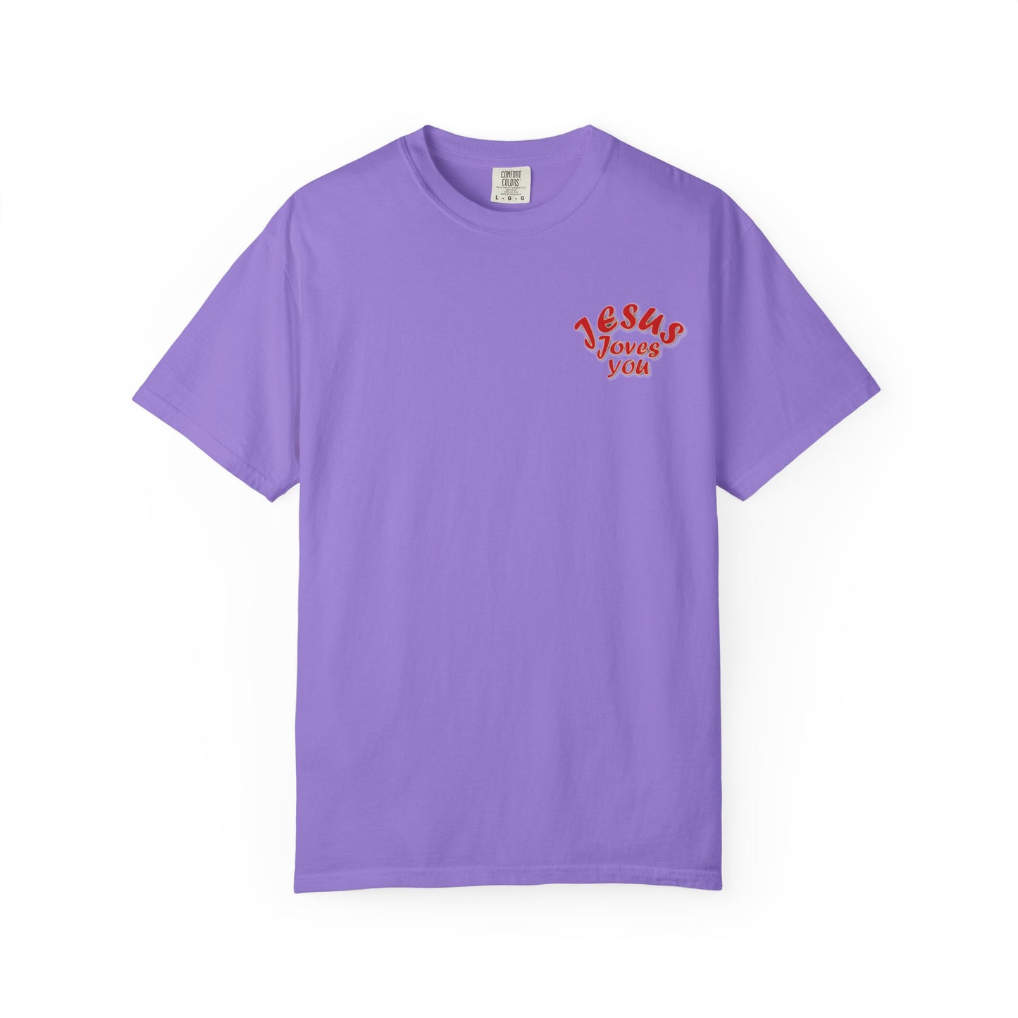 Christian Cross Heart Unisex T-shirt - Jesus Loves You Design