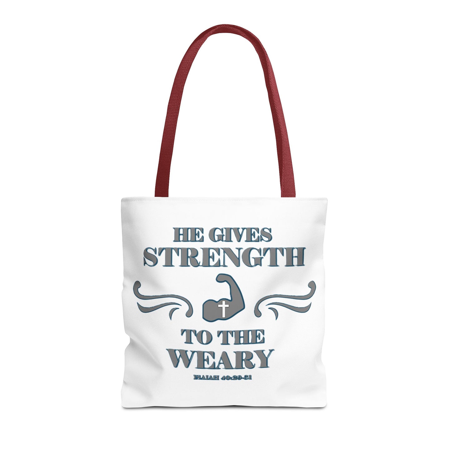Tote Bag with Bible Verse Isaiah 40:29-31