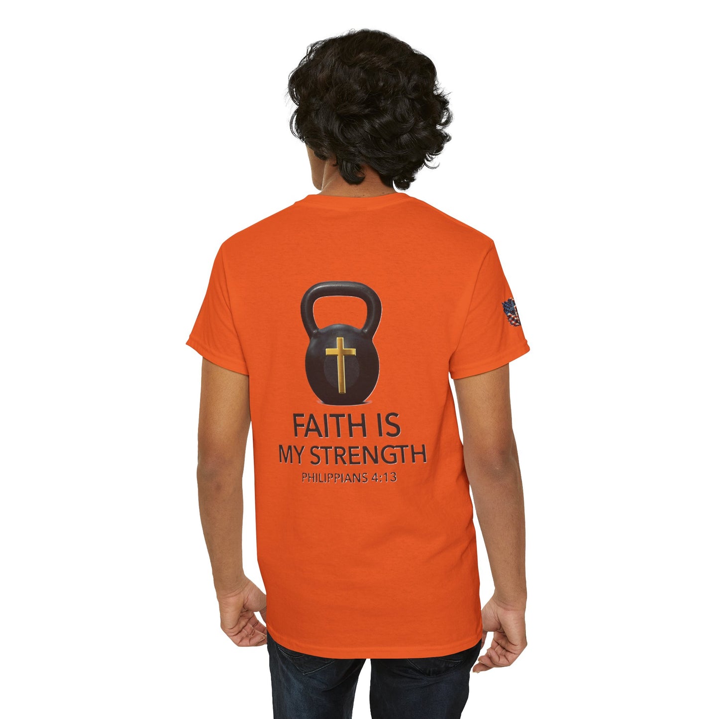 Christian Tee - Philippians 4:13 'Faith Is My Strength'