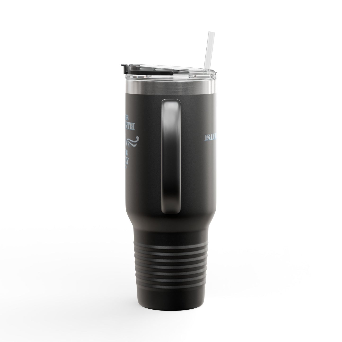 Travel Mug - Bible Verse 'He gives Strength to the Weary' Isaiah 40:29-31