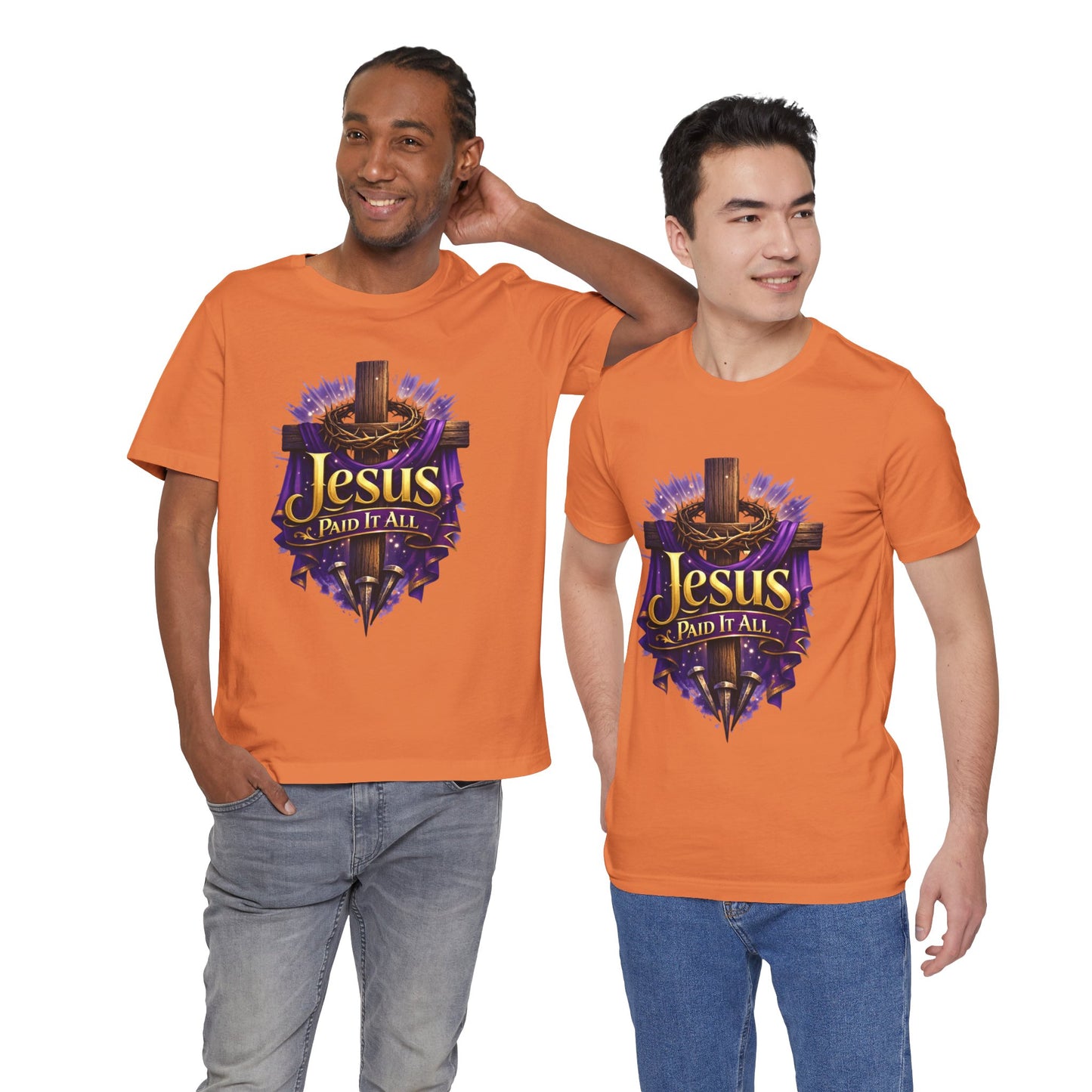 Jesus Paid It All Christian Cross Tee