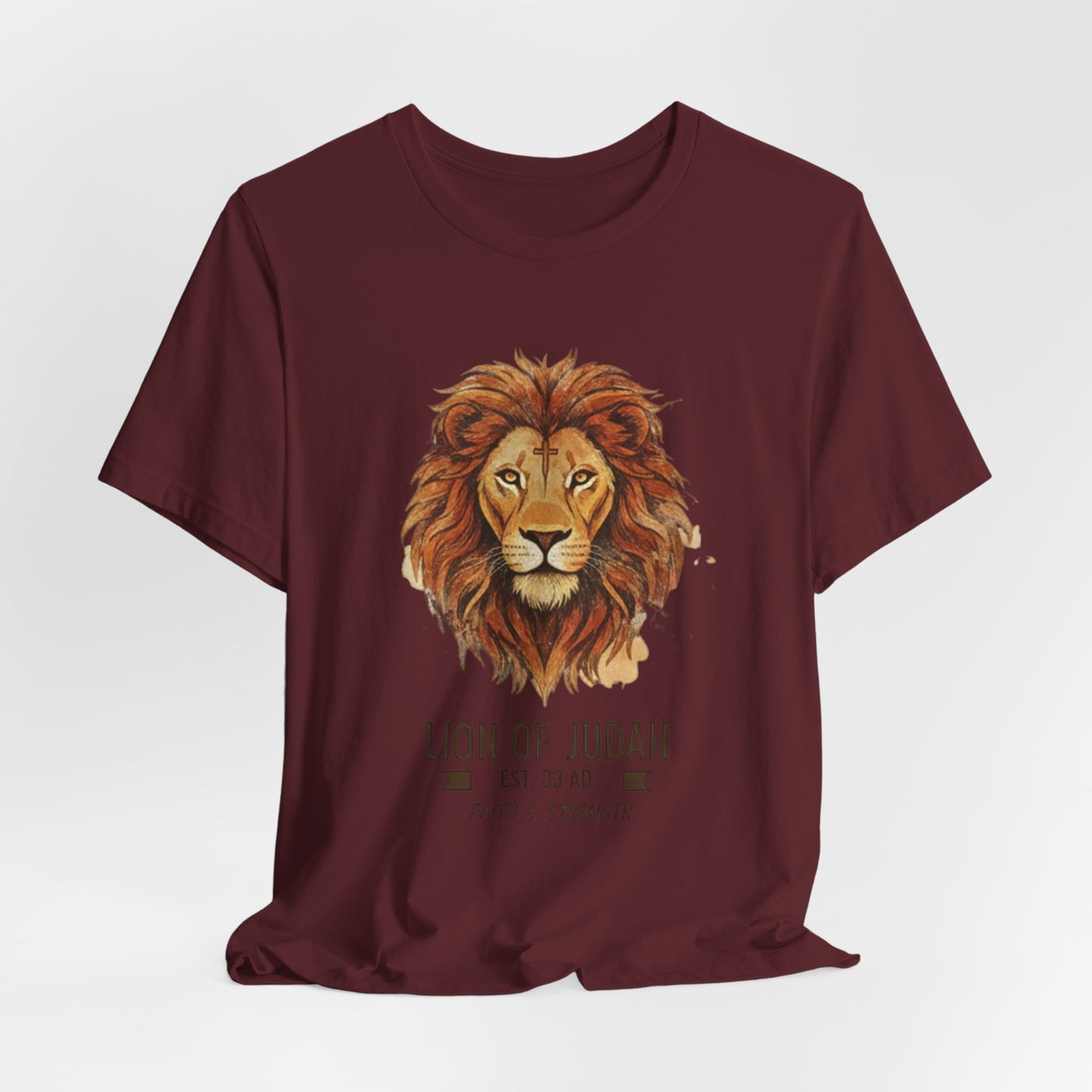 Lion of Judah T-Shirt — Faith & Strength Christian Tee