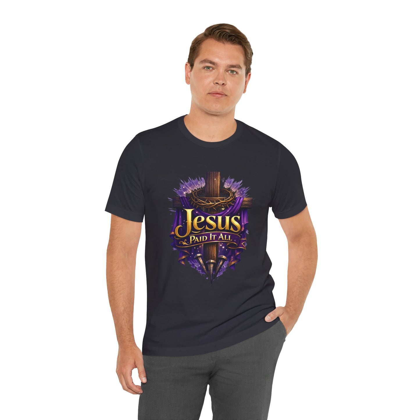 Jesus Paid It All Christian Cross Tee
